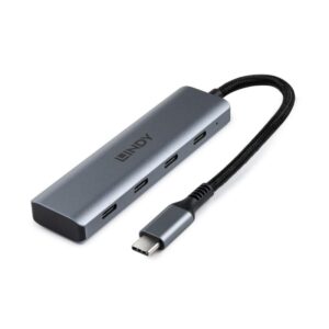 Hub Lindy USB 3.2 4 Port, latime de banda suportata: