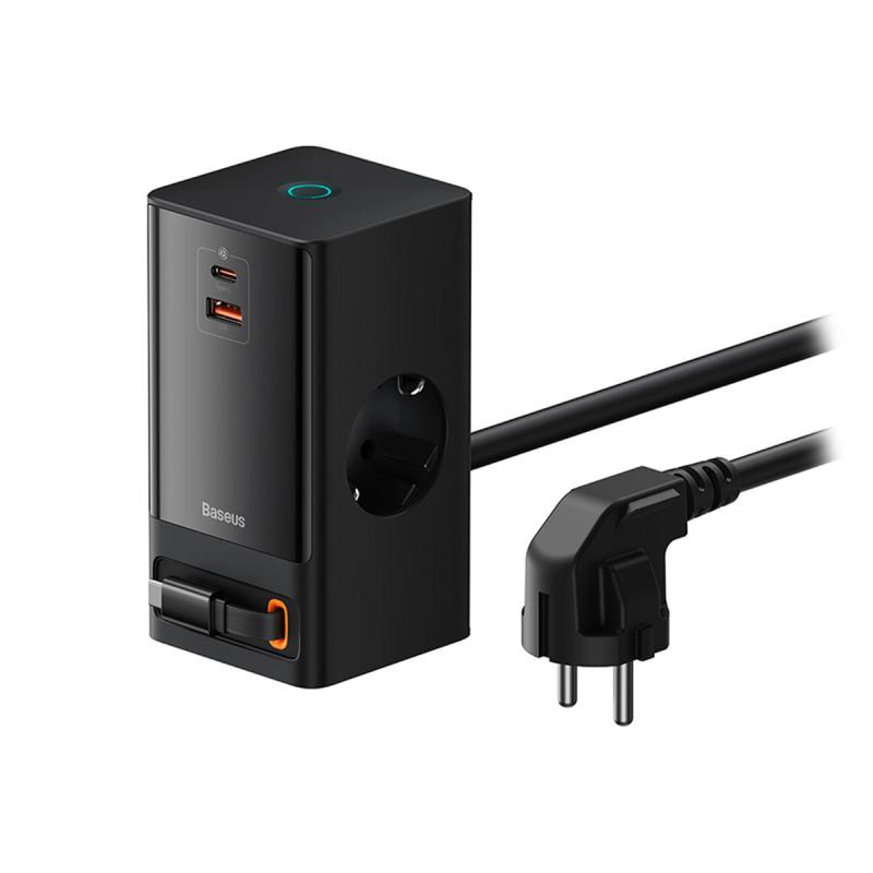 Incarcator retea Baseus GaN3 Pro Powerstrip, Quick Charge 65W, 2