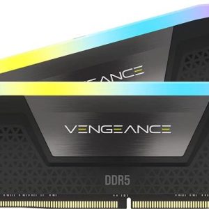 Memorie RAM CORSAIR Vengeance RGB Black, 32GB DDR5, 5200MHz, CL40