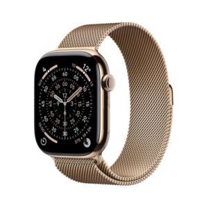 Apple Watch Series 11 GPS + Cellular 46mm Gold Titanium Case with
