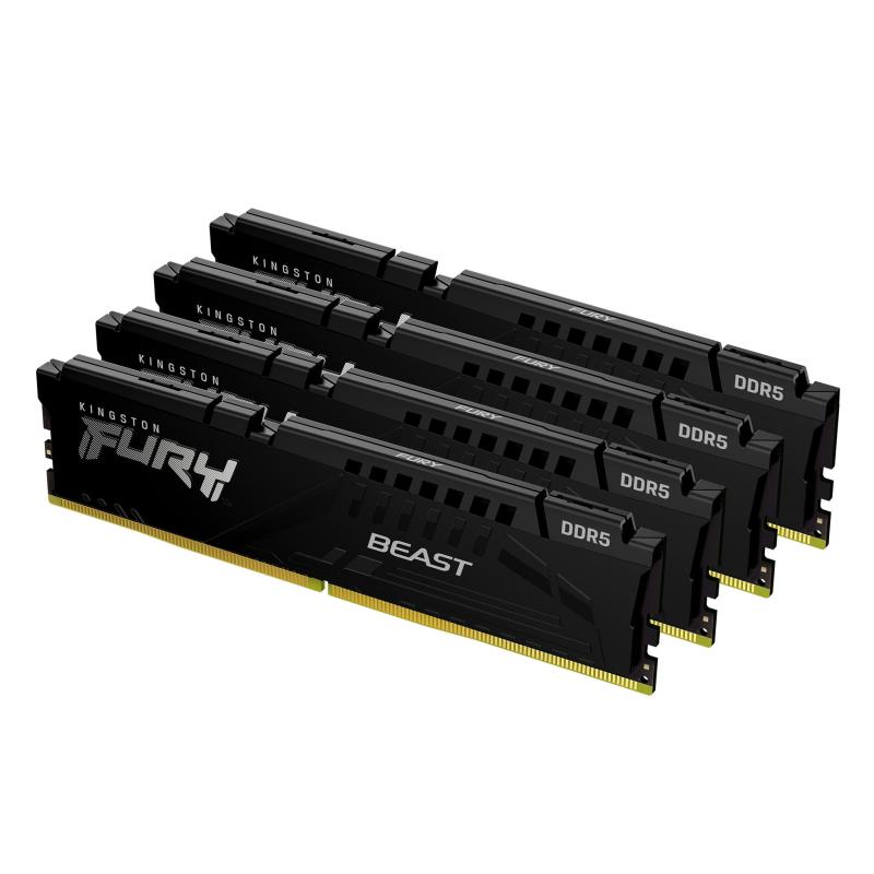 Memorie RAM Kingston FURY Beast, 128GB DDR5, 5200MHz, CL40