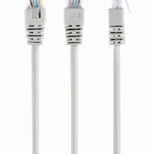 Patch cord UTP GEMBIRD Cat5e, cupru-aluminiu, 5 m, gri