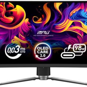Monitor MSI 49" MPG 491CQPX QD-OLED, Curvature: 1800R, Diagonal (inch):