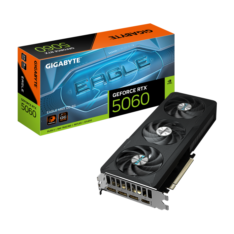 Placa video Gigabyte GeForce RTX 5060 EAGLE MAX OC, 8GB