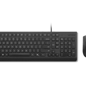 Lenovo Essential Wired Combo Black US Euro. Keyboard form factor: