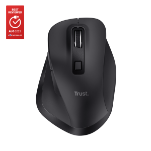 Mouse Wireless Trust Fyda, 2400 DPI, negru