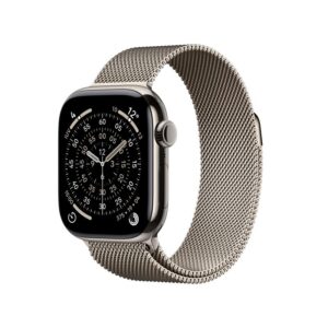 Apple Watch Series 11 GPS + Cellular 42mm Natural Titanium Case with
