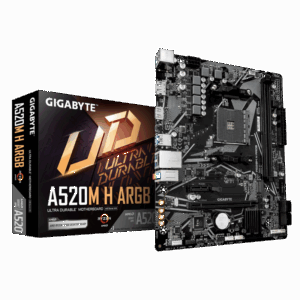 GIGABYTE A520M H ARGB. Processor manufacturer: AMD, Processor socket: Socket
