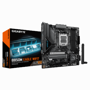GIGABYTE B850M EAGLE WIFI7. Processor manufacturer: AMD, Processor socket: Socket