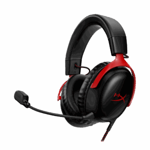Casti gaming HyperX Cloud III Black-Red, DTS Headphone:X Spatial Audio,