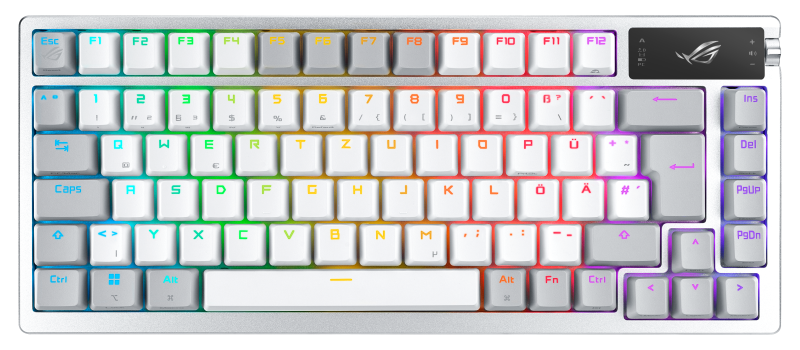 Tastatura Mecanica Gaming ASUS ROG Azoth, RGB, USB, Alb