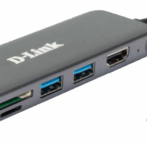 D-Link DUB-2327 6-in-1 USB-C Hub with HDMI, SD/microSD card reader