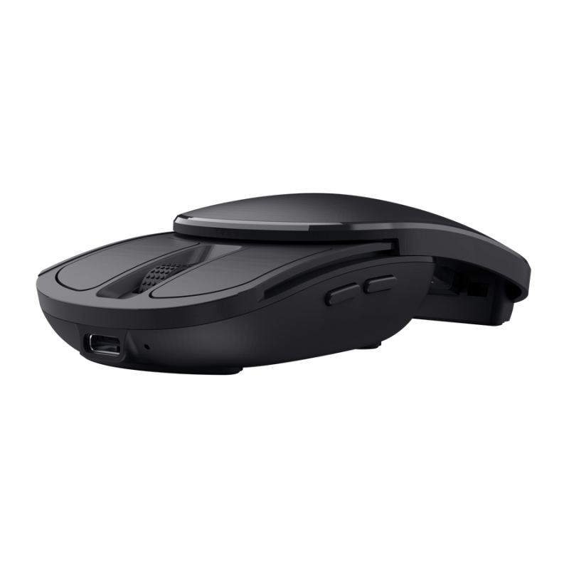 Mouse Wireless Trust Zylo Pocket Foldable, 2400 dpi, Negru