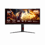 Monitor Gaming AOC CU34G4Z, 34", 3440 x 1440 pixeli, Black,