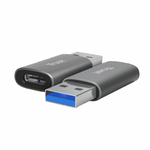 Adaptor Trust Calyx USB-A-USB-C, material ABS, gri