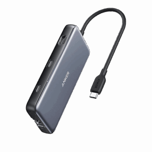 Hub 555 USB-C 8 in 1Anker, 1 x port de