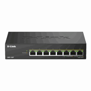 Switch DLink DMS-108P, 8 porturi, PoE, 8 x RJ-45, Auto