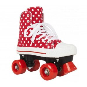 ROLE ROOKIE CANVAS HIGH POLKA DOTS 39 ROSU ALB
