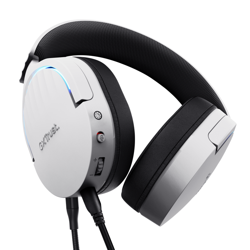 Casti Head-band Trust GXT 490 FAYZO, Wired, alb - imagine 4