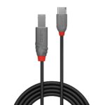 Cablu Lindy 2m USB 2.0 Tip A la Tip B,