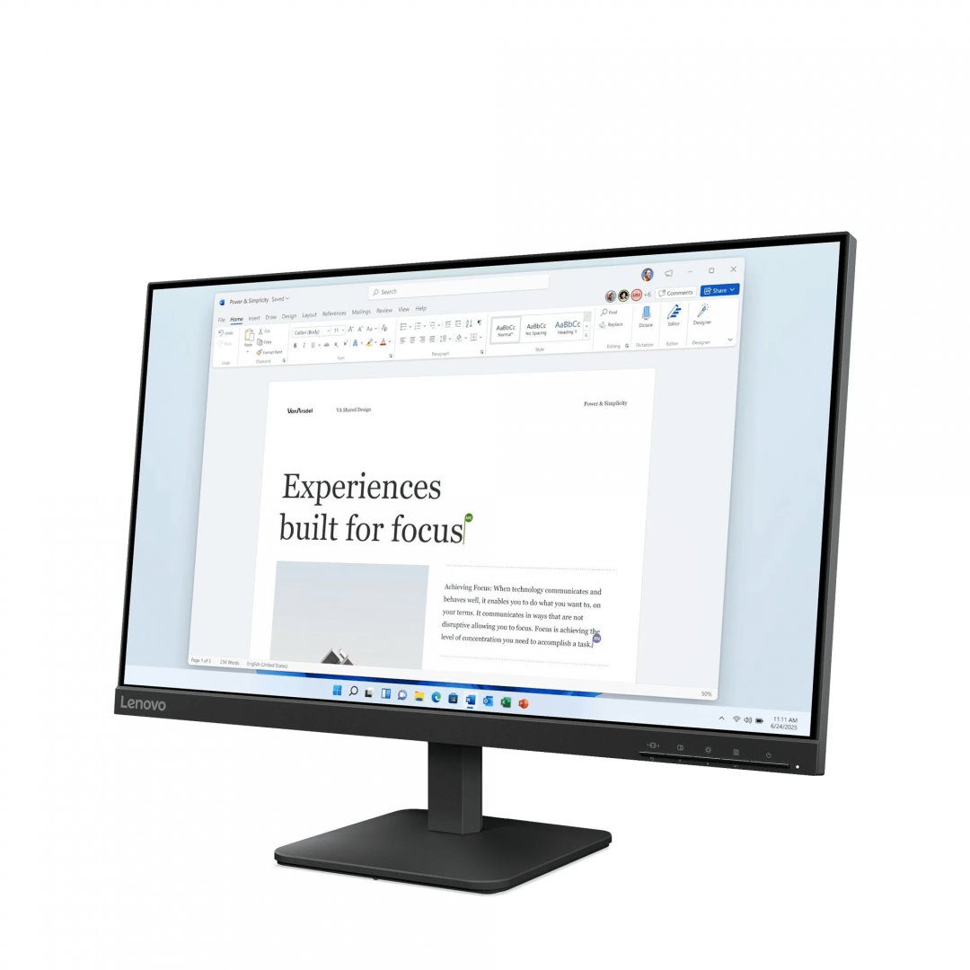 Monitor Consumer Lenovo L24-4e, 23.8", 1920 x 1080 pixeli, Black, - imagine 9