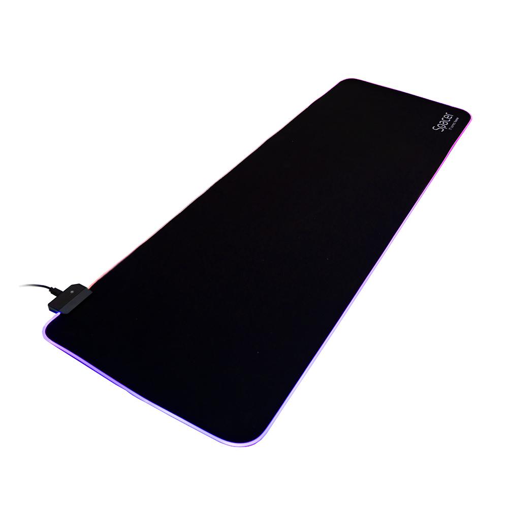 Mousepad Spacer RGB gaming, cauciuc si material textil, 900 x - imagine 5