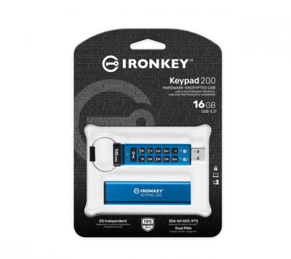 Memorie USB Flash Drive Kingston 16GB IronKey Pad - imagine 5