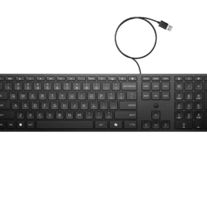 HP Keyboard 320K Wired, Culoare: Negru, Dimensiuni: 426,2 x 110,9