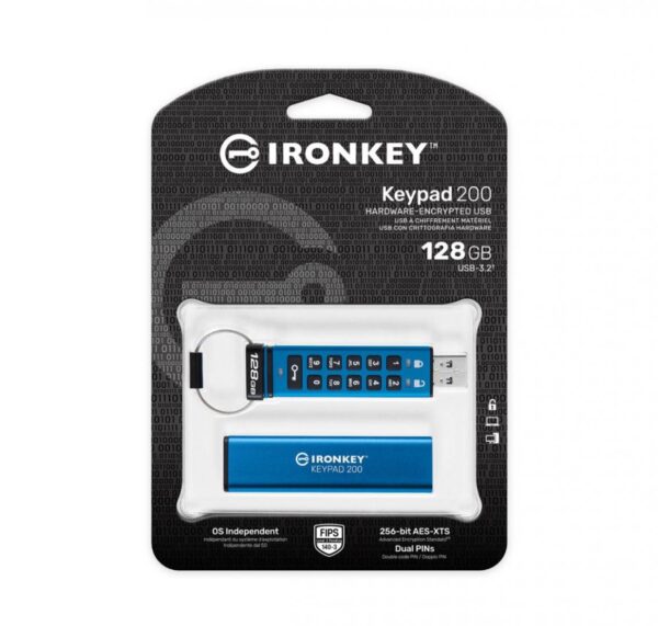 Memorie USB Flash Drive Kingston 128GB IronKey Pad - imagine 5