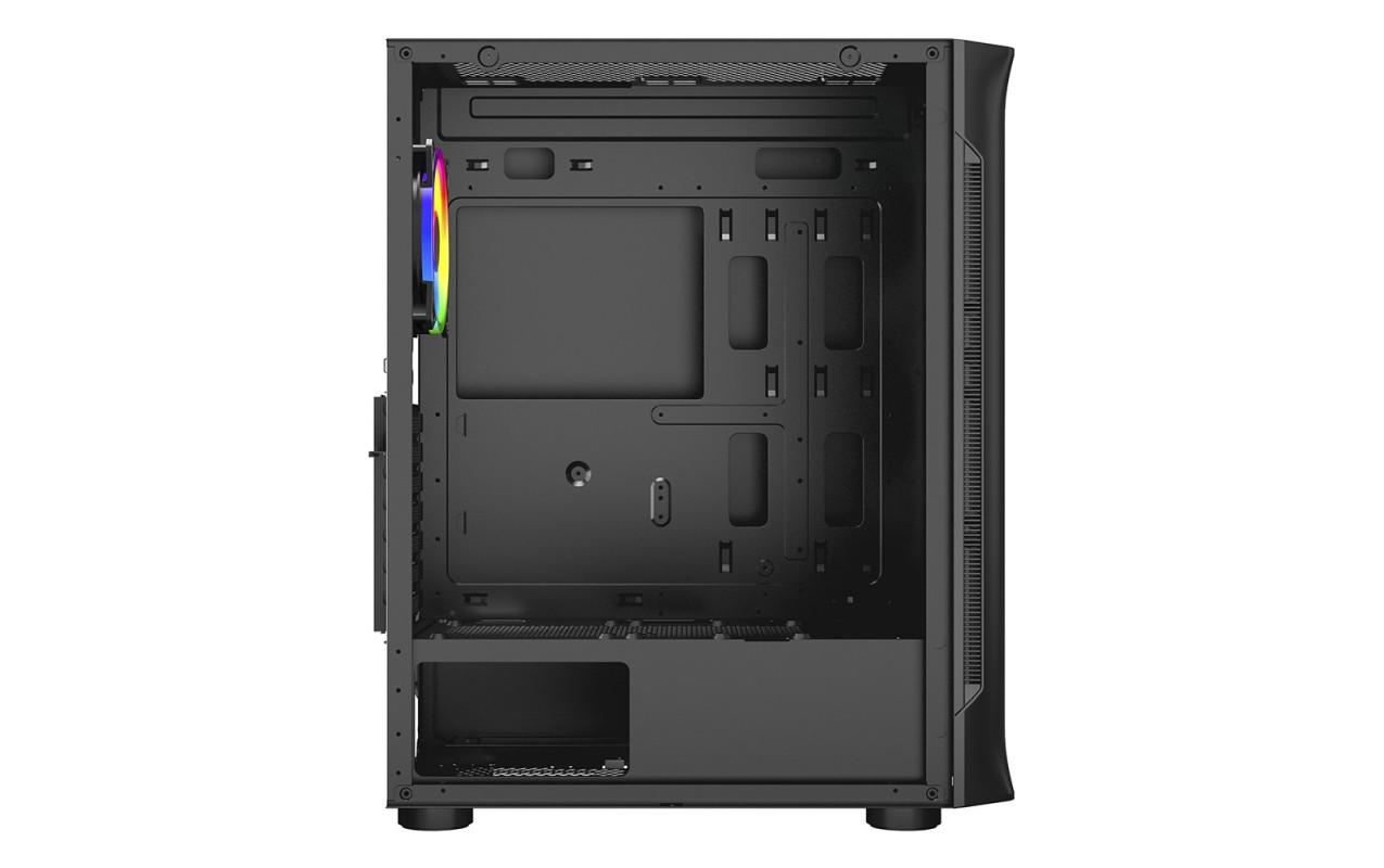 Carcasa SPACER SPCS-GC-SHIELD, RGB, Mid Tower, Black - imagine 6