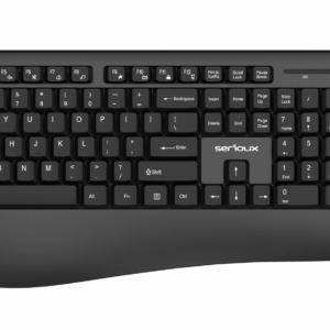 Kit tastatura + mouse Serioux NK9810WR, wireless 2.4GHz, US layout,