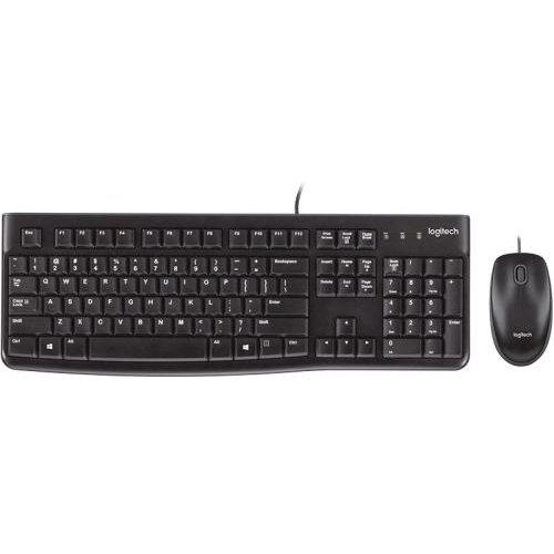 Kit Wired tastatura si mouse Logitech Desktop MK120, taste numerice,