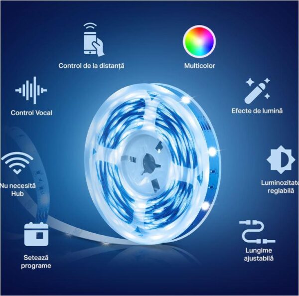 TP-Link Tapo L900-10 Smart light strip kit, 16 milioane culori, - imagine 3