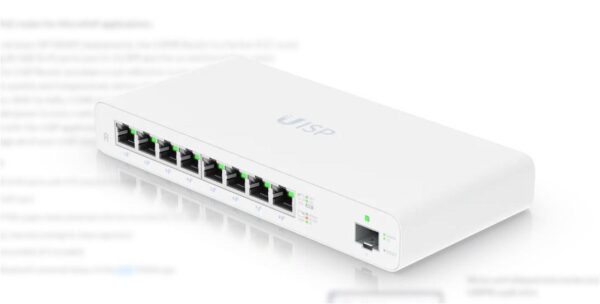 UBIQUITI UISP-R GIGABIT POE ROUTER pentru aplicatii MicroPOP, interfata: 8