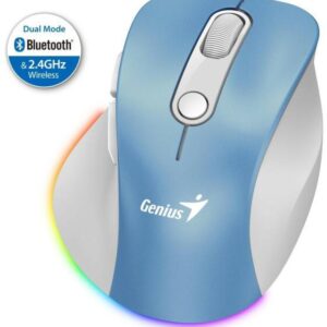 Mouse Genius, Ergo 9000S, PC sau NB, wireless, BT+2.4GHz, optic,