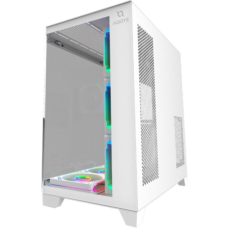 Carcasa AQIRYS Titan, RGB, Mid Tower, White - Image 3