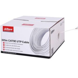 Cablu UTP CAT5E 305m, Alimentare PoE: maxim 160m, Manta exterioară