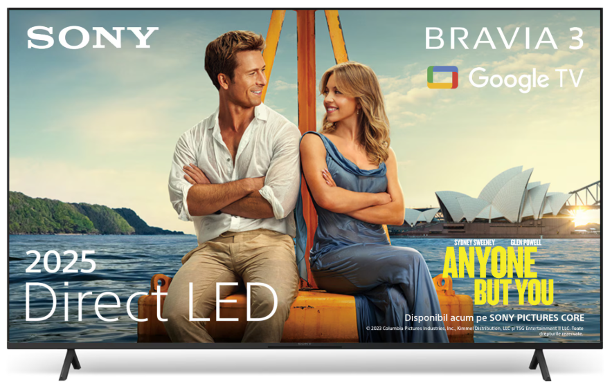 Televizor Sony BRAVIA 3 LED 43S35, 108 cm, Smart Google