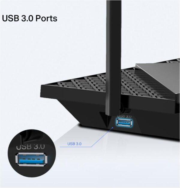 TP-LINK AX5400 Dual-Band Gigabit WI-FI6 Router, ARCHER AX72 PRO, Standarde - imagine 4