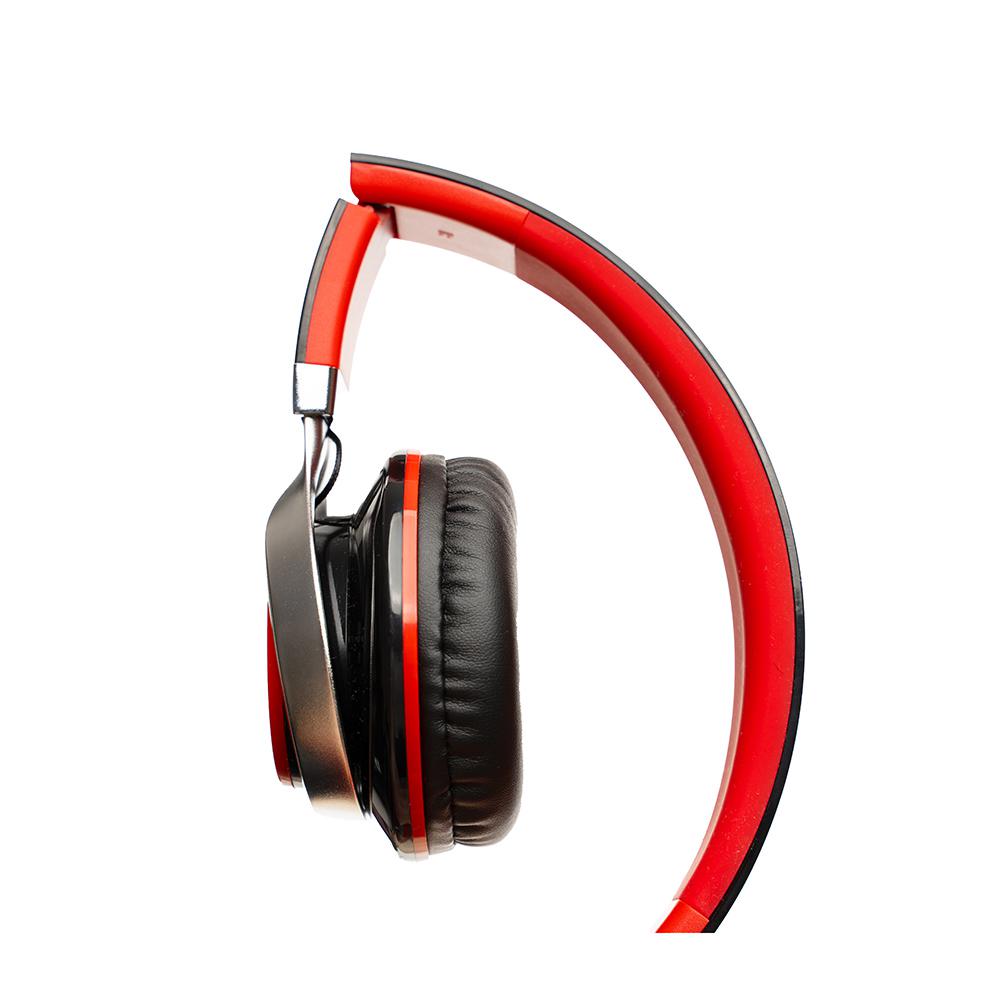 Casti Over-ear SPACER SPHS-SILVER, Cu fir, Rosu - imagine 5