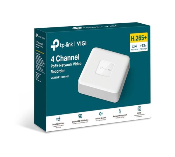 "4 Channel PoE Network Video Recorder SPEC:H.265+/H.265/H.264+/H.264, Up to 8MP - imagine 3
