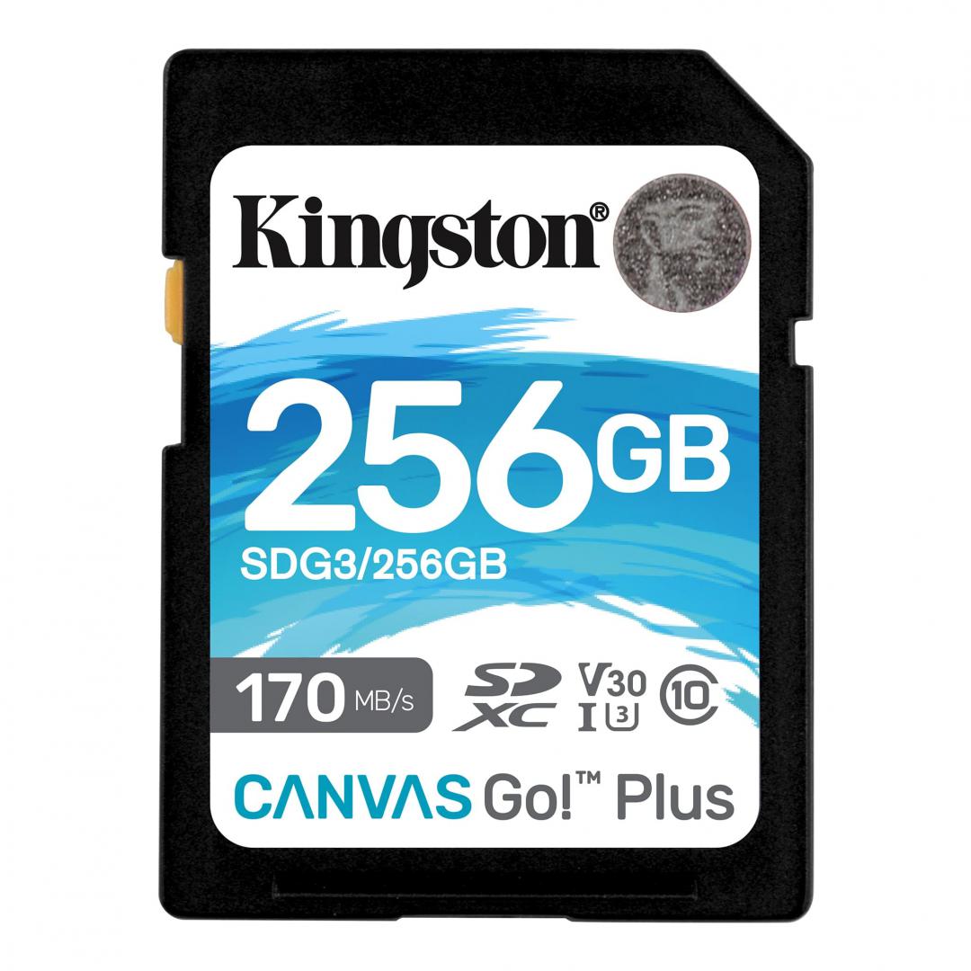 Card de Memorie SD Kingston Canvas GO Plus, 256GB, Class - imagine 3