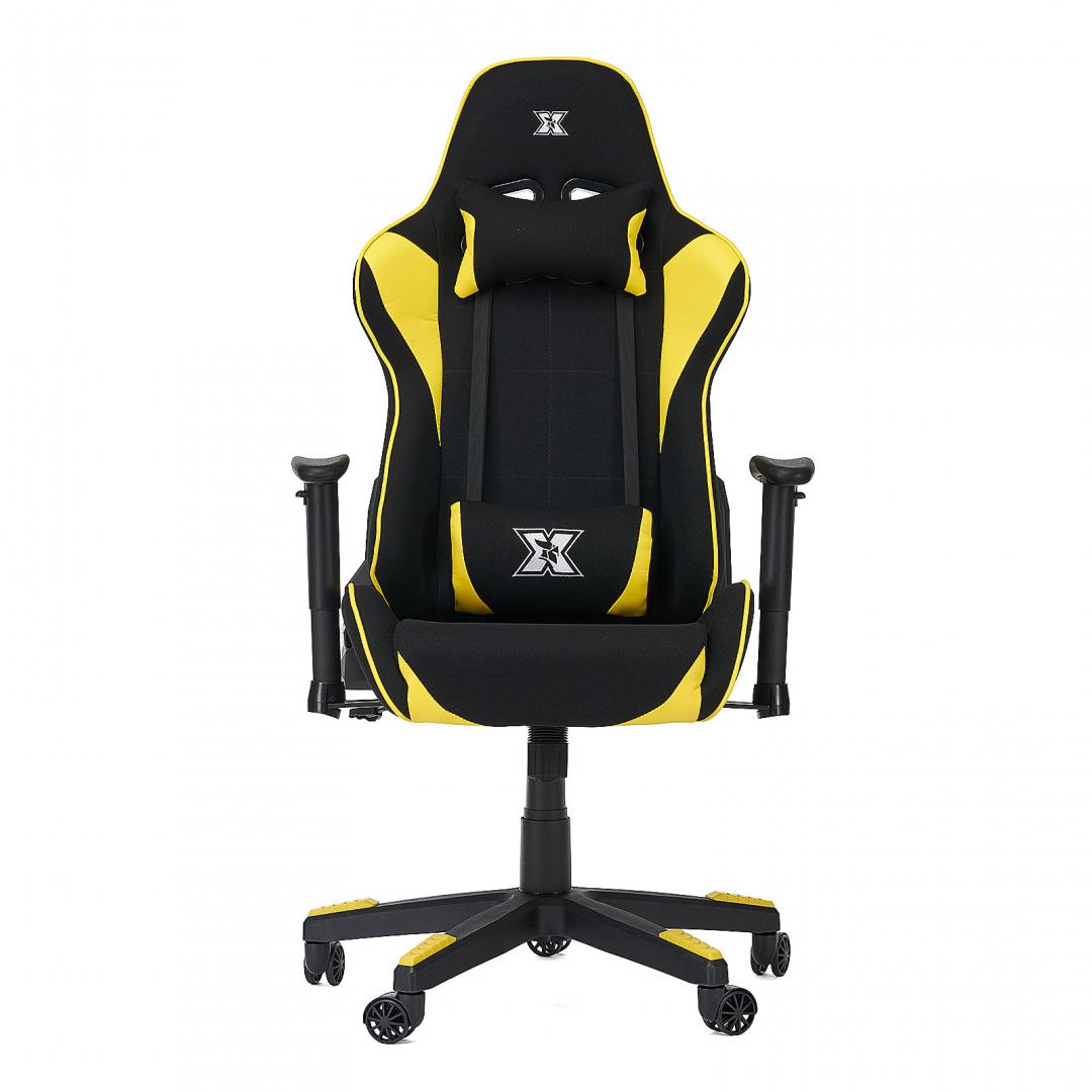 Scaun gaming X by Serioux, Torin, ajustabil, material textil, piston