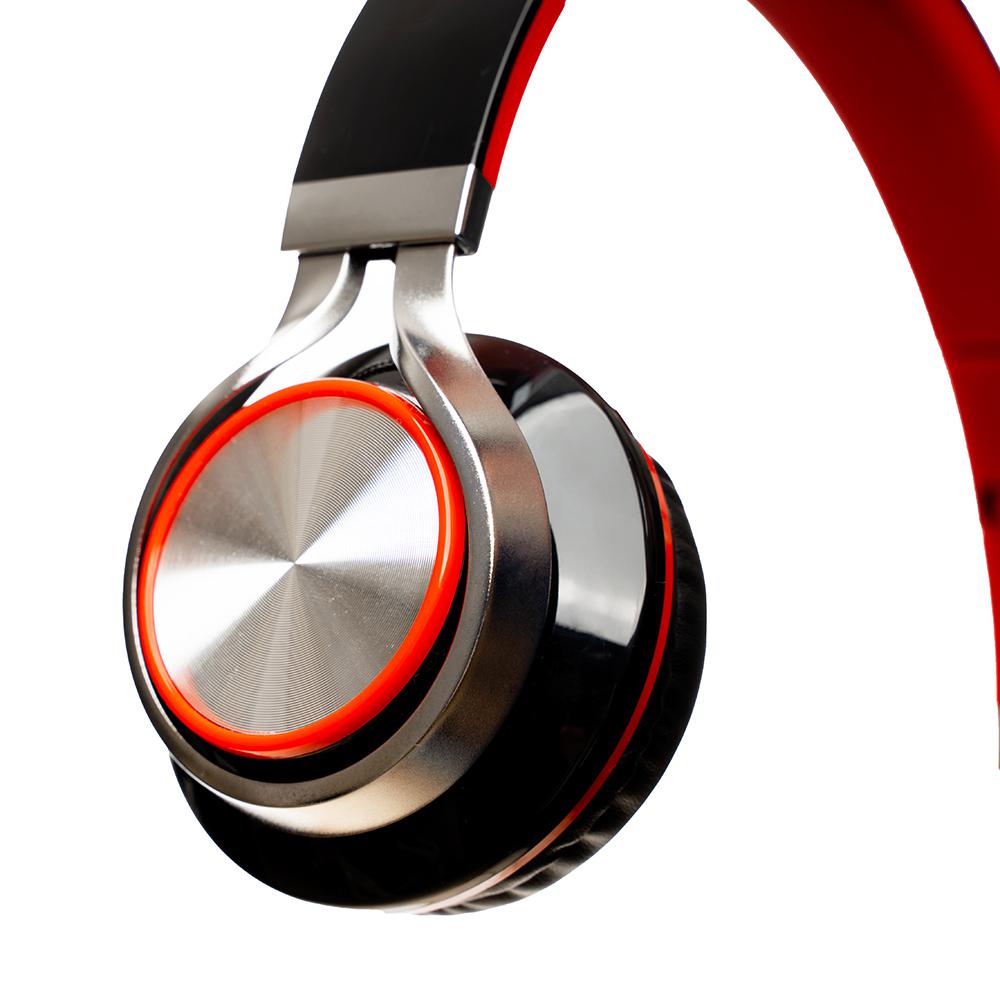 Casti Over-ear SPACER SPHS-SILVER, Cu fir, Rosu - imagine 4
