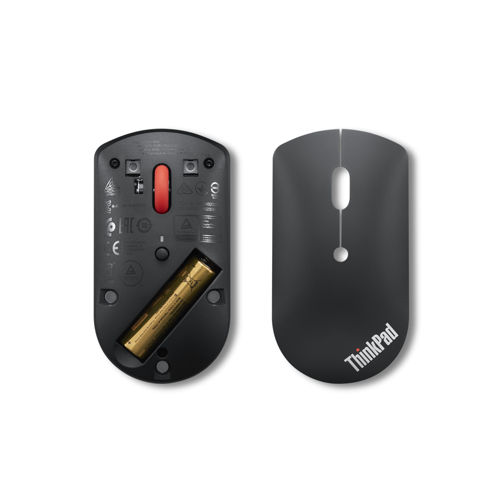Mouse Wireless Lenovo ThinkPad Bluetooth Silent Mouse, 2400 dpi, Negru - Image 8