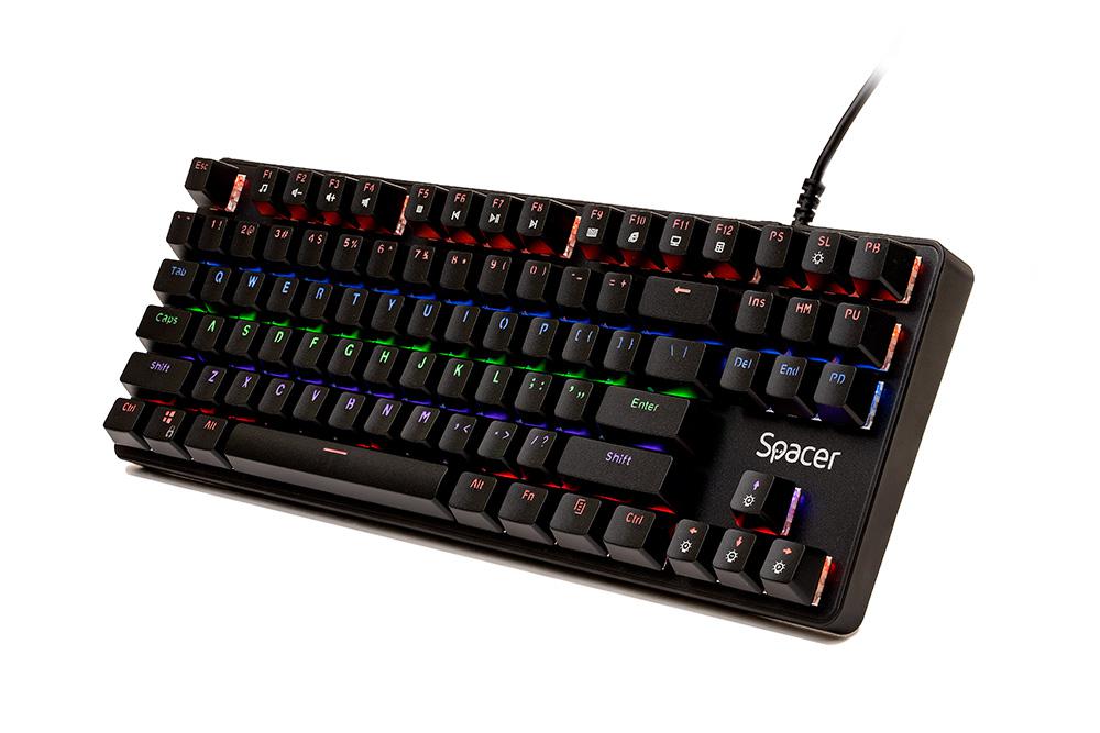 Tastatura Mecanica Gaming Spacer SPKB-MK-IMMORTAL, RGB, USB, negru - imagine 4