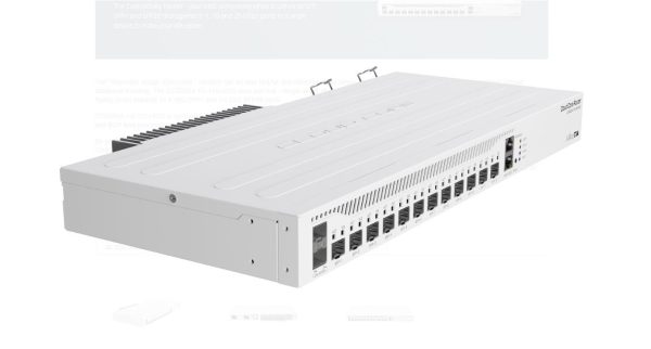 MikroTik Router de retea, CCR2004-1G-12S+2XS; Procesor: 1700 MHz, RAM: 4