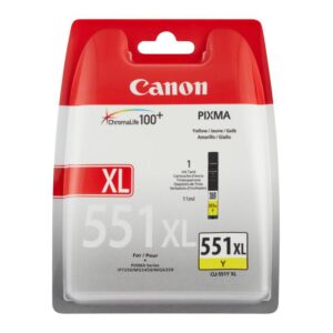 Cartus cerneala Canon CLI-551XL, yellow, capacitate 11ml, pentru Canon Pixma