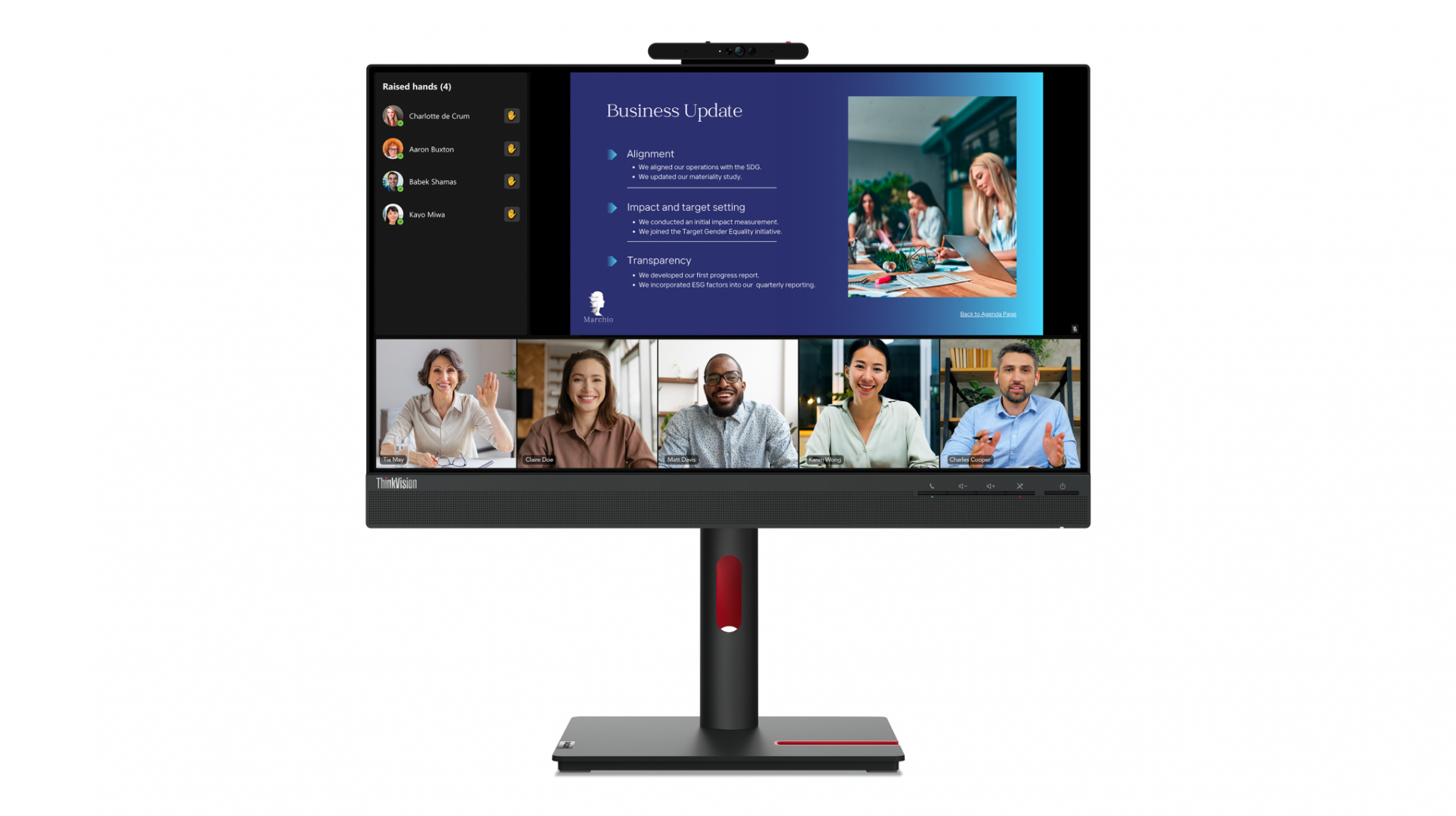 Monitor Commercial Lenovo ThinkVision T24v-30, 23.8", 1920 x 1080 pixeli,