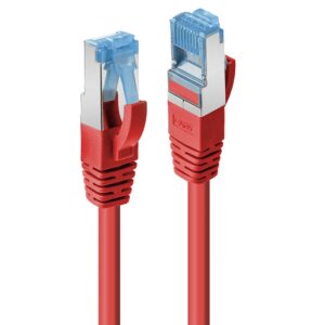 Cablu Lindy 1m Cat.6A S/FTP LSZH Network Cable, Red RJ45,